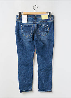 Jeans coupe slim effet usé délavé taille basse bleu STREET ONE femme