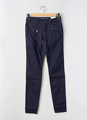 Pantalon slim tissage popeline taille normale bleu STREET ONE femme