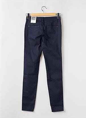 Pantalon slim tissage popeline taille normale bleu STREET ONE femme