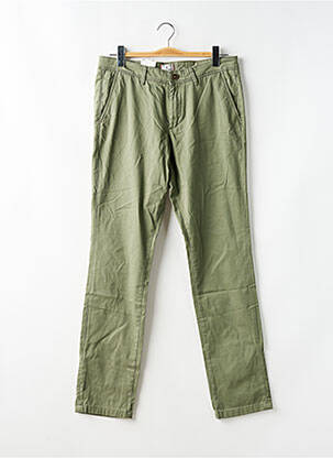 Pantalon droit tissage popeline taille normale vert JACK & JONES homme
