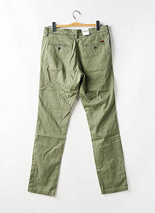 Pantalon droit tissage popeline taille normale vert JACK & JONES homme