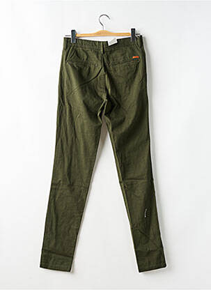 Pantalon droit tissage popeline taille normale vert fonce JACK & JONES homme