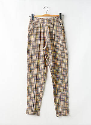 Pantalon slim taille élastique taille haute orange CEMI BY CÉLINE femme