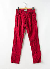Pantalon chino tissage popeline taille normale rouge SHINE ORIGINAL homme