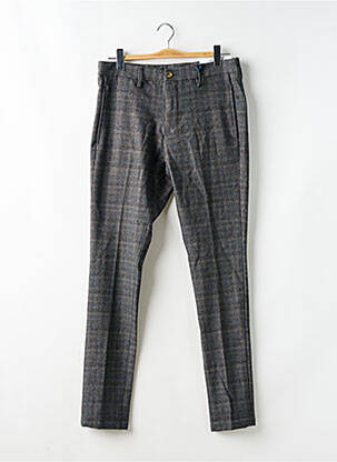 Pantalon chino tissage chiné taille normale bleu PRIVATE BLUE homme
