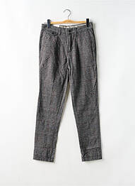 Pantalon chino imprimé imprimé prince de galle taille normale gris JACK & JONES homme