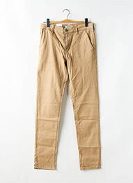 Pantalon chino tissage popeline taille normale marron JACK & JONES homme