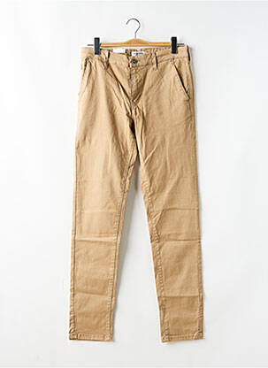 Pantalon chino tissage popeline taille normale marron JACK & JONES homme