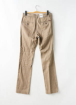 Pantalon chino tissage popeline taille normale marron JACK & JONES homme