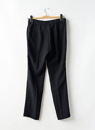 Pantalon droit taille haute taille haute noir MANGO femme
