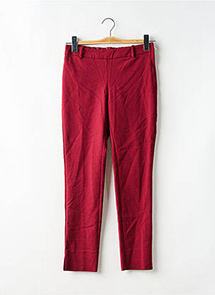 Pantalon 7/8 taille haute taille haute rouge MANGO femme