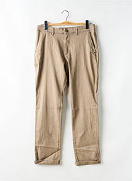 Pantalon chino tissage popeline taille normale marron JACK & JONES homme