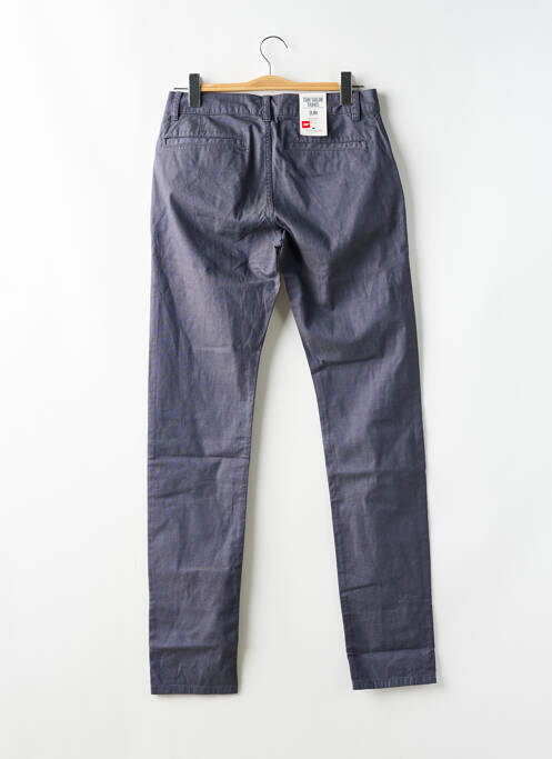 Pantalon chino tissage chiné taille normale bleu TOM TAILOR homme