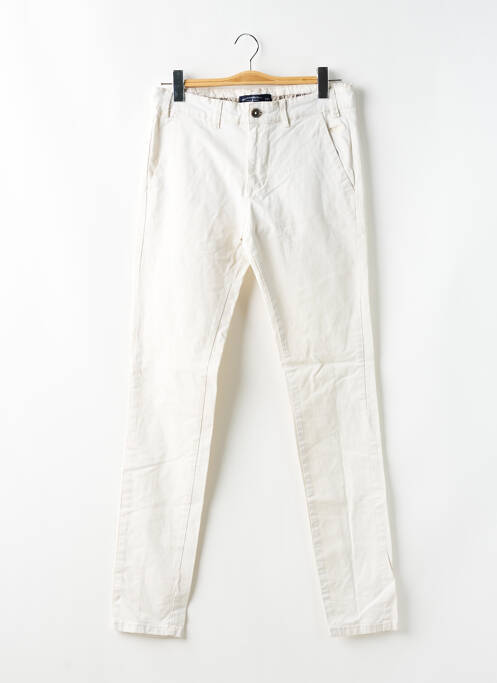 Pantalon chino tissage popeline taille normale beige BRUCE & BUTLER  homme