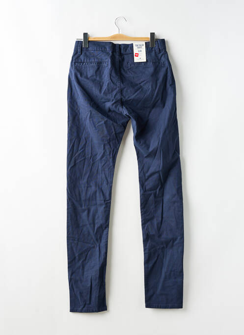 Pantalon chino tissage popeline taille normale bleu TOM TAILOR homme