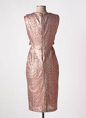 Robe mi-longue sans manche sans manche rose ANGELA DAVIS femme