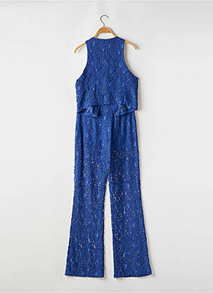 Ensemble pantalon fermeture boutonnée sur le devant bleu ANGELA DAVIS femme