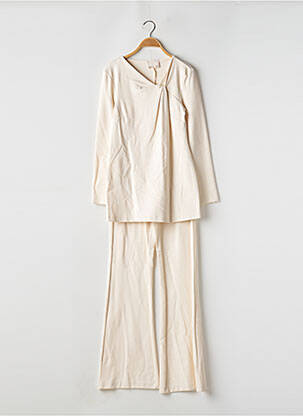Ensemble pantalon manches longues beige ANGELA DAVIS femme