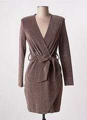 Robe courte marron ANGELA DAVIS pour femme seconde vue