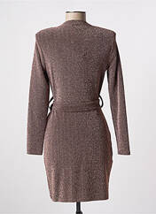 Robe courte marron ANGELA DAVIS pour femme seconde vue