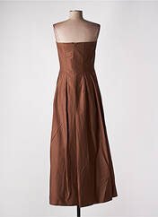 Robe longue marron ANGELA DAVIS pour femme seconde vue