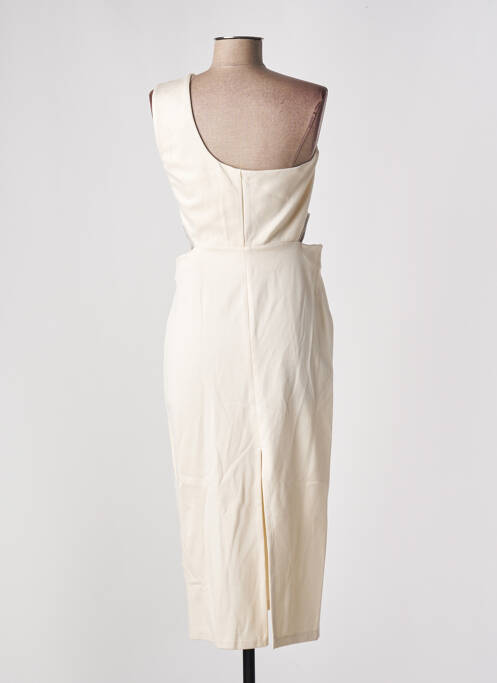 Robe mi-longue sans manche sans manche beige ANGELA DAVIS femme