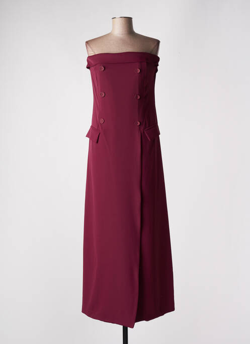 Robe longue marron ANGELA DAVIS pour femme