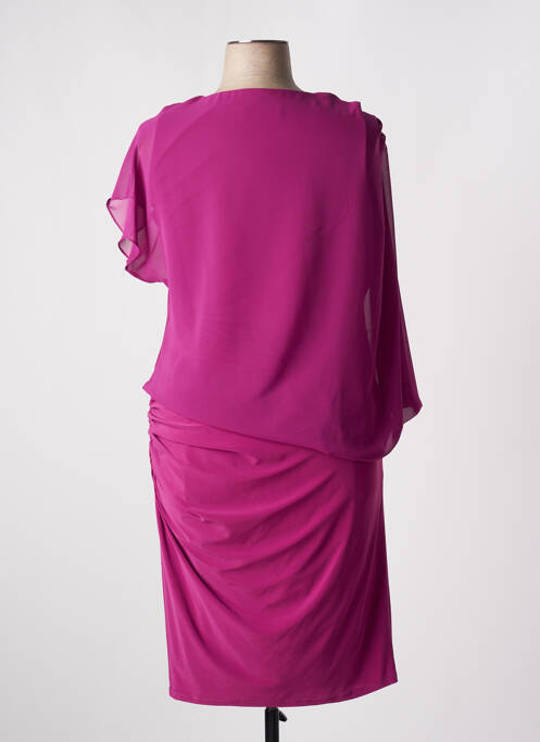 Robe mi-longue violet FASHION NEW YORK pour femme