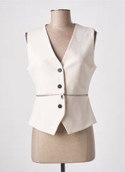 Gilet sans manche beige ANGELA DAVIS pour femme seconde vue