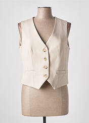 Gilet sans manche beige ANGELA DAVIS pour femme seconde vue