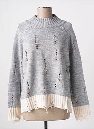 Pull gris ANGELA DAVIS pour femme