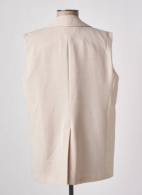 Veste casual col tailleur beige ANGELA DAVIS femme