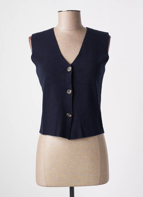 Gilet sans manche bleu ANGELA DAVIS pour femme