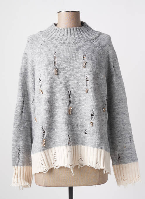 Pull gris ANGELA DAVIS pour femme