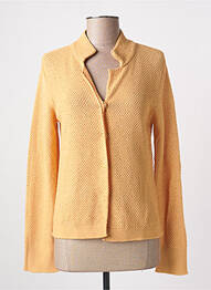 Gilet manches longues coupe cintrée jaune FRIDA MADÉ femme