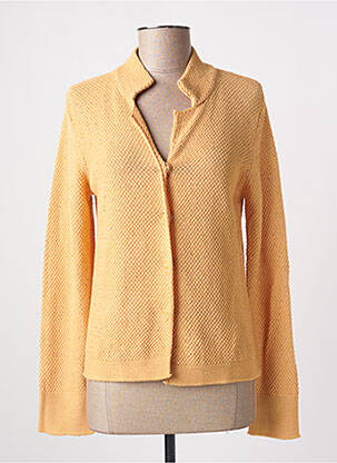Gilet manches longues coupe cintrée jaune FRIDA MADÉ femme