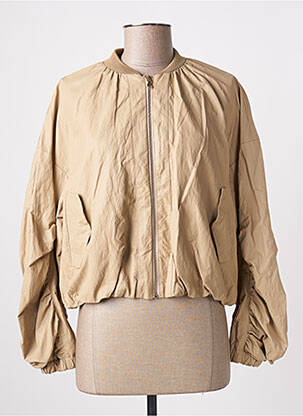 Blouson col v beige ANGELA DAVIS femme
