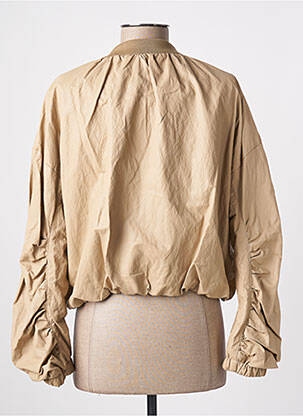 Blouson col v beige ANGELA DAVIS femme