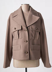 Manteau court marron ANGELA DAVIS pour femme seconde vue