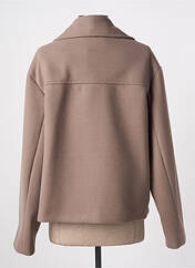 Manteau court marron ANGELA DAVIS pour femme seconde vue