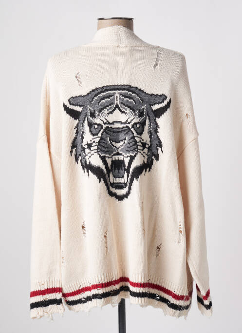 Gilet manches longues beige ANGELA DAVIS pour femme