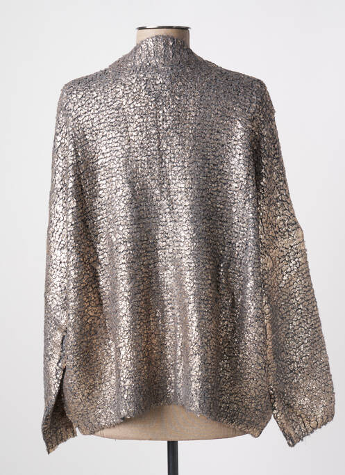 Gilet manches longues gris ANGELA DAVIS pour femme