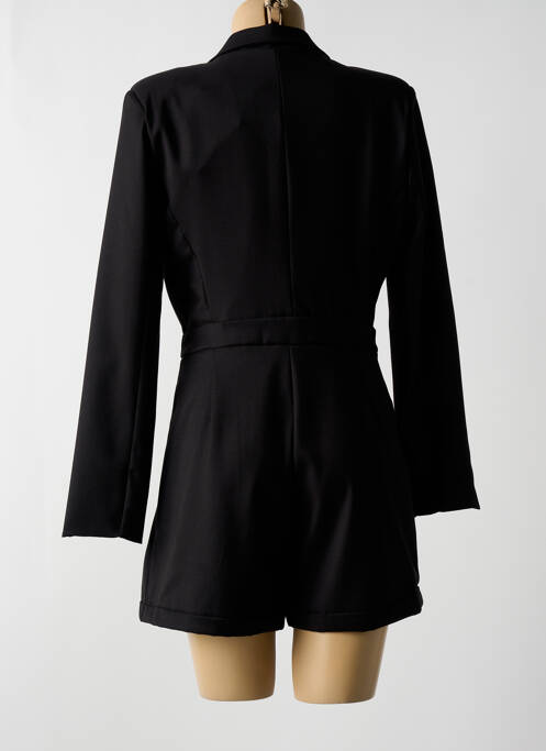 Combishort poches manches longues noir ANGELA DAVIS femme
