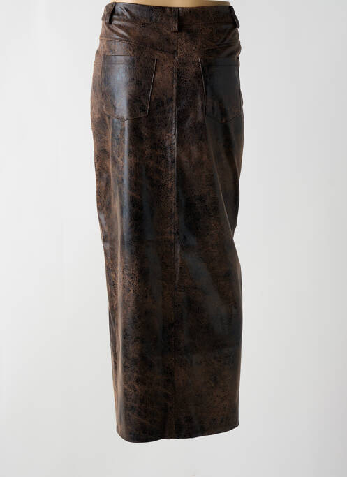 Jupe longue marron KING KONG pour femme