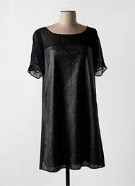 Robe courte fermeture zippée au dos manches courtes noir PENNYBLACK femme