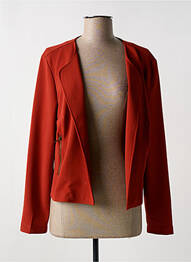 Veste casual coupe cintrée orange SIGNE NATURE femme