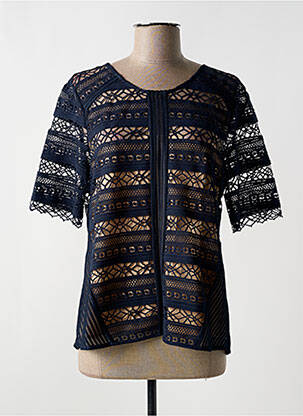Top manches courtes manches courtes bleu SUNCOO femme