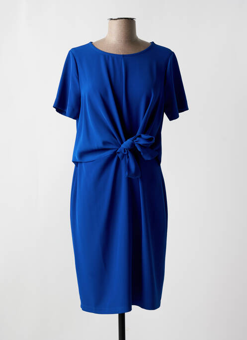 Robe mi-longue bleu LA FEE MARABOUTEE pour femme