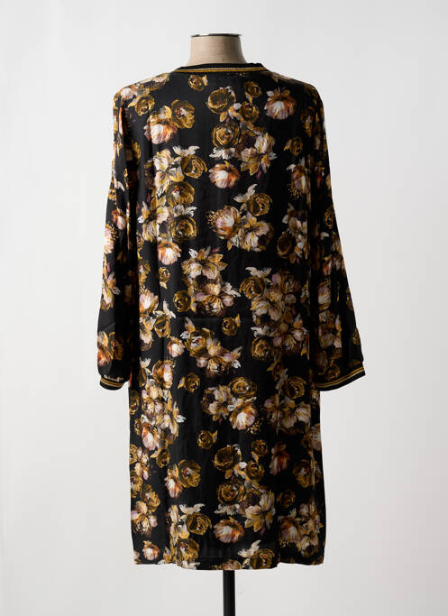 Robe mi-longue noir SIGNE NATURE pour femme