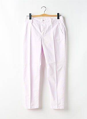 Pantalon chino tissage popeline taille normale rose CLOSED femme